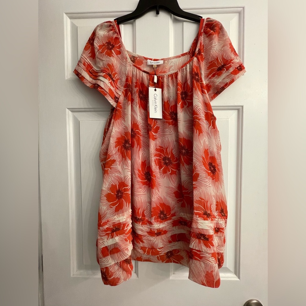 NWT size 3x calvin klein top with attached camisole